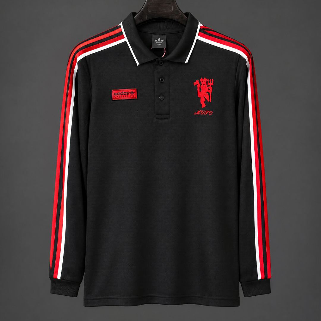 2026/27 Manchester United Black Vintage Long Sleeve Soccer Jersey S-2XL