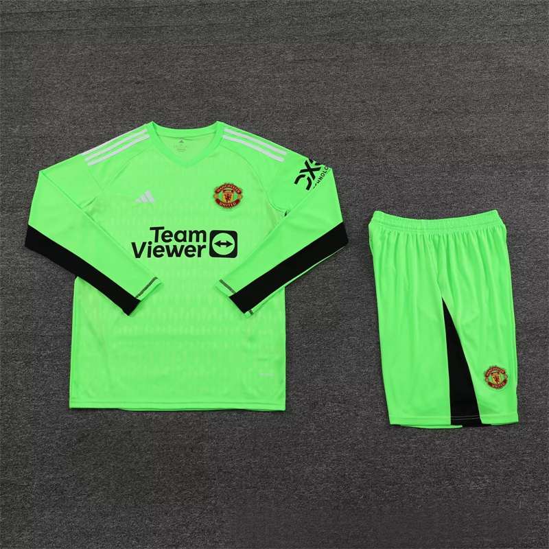 23-24 MNU Green Long sleeve Goalkeeper kit
