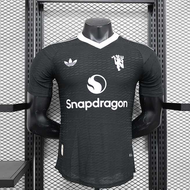 Maillot de football 24-25 MNU noir gardien — Version joueur