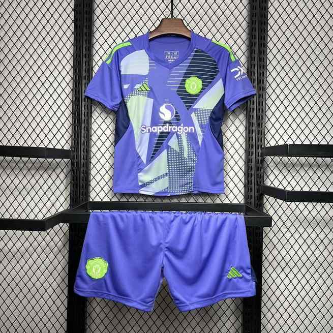 Ensemble de football enfant 24-25 MNU violet gardien