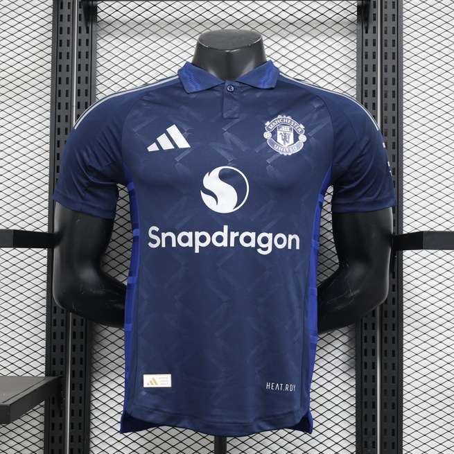 24-25 MNU away blue player version jersey