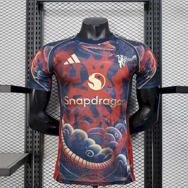 Maillot de football 25-26 MNU Snake spécial joueur verson — Version joueur