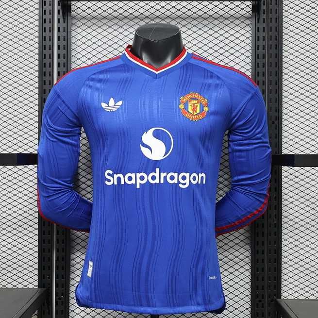 Ensemble de football 26-27 joueur Manchester United petit prix vente en gros Yupoo — Extérieur · Version joueur · Manches longues · tailles S–3XL