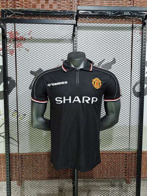 98-99 MNU away black retro jersey