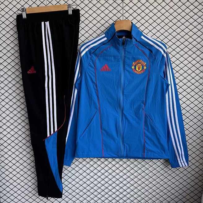 Coupe-vent Manchester united bleu — 2025/26 · tailles S–2XL