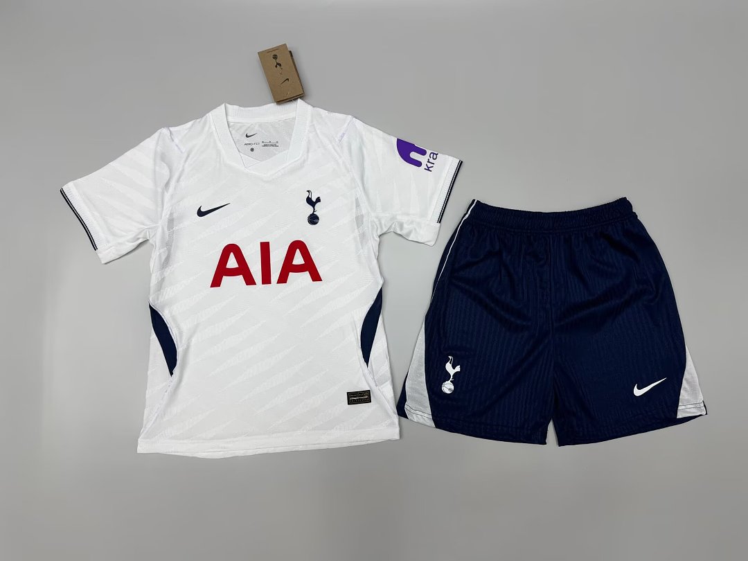 2026/27 Tottenham Home Player Version Kids Kit Soccer Jersey Size 16-28