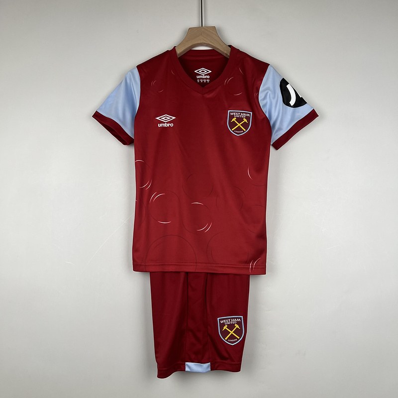 23-24 enfant West Ham United domicile taille: 16-28
