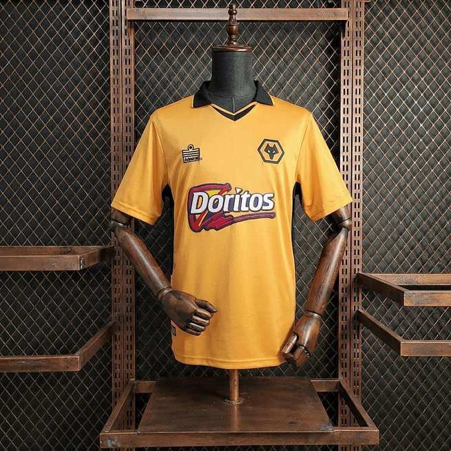 Maillot de football Wolves — 2002/04 · Domicile · Rétro · tailles S–XXL