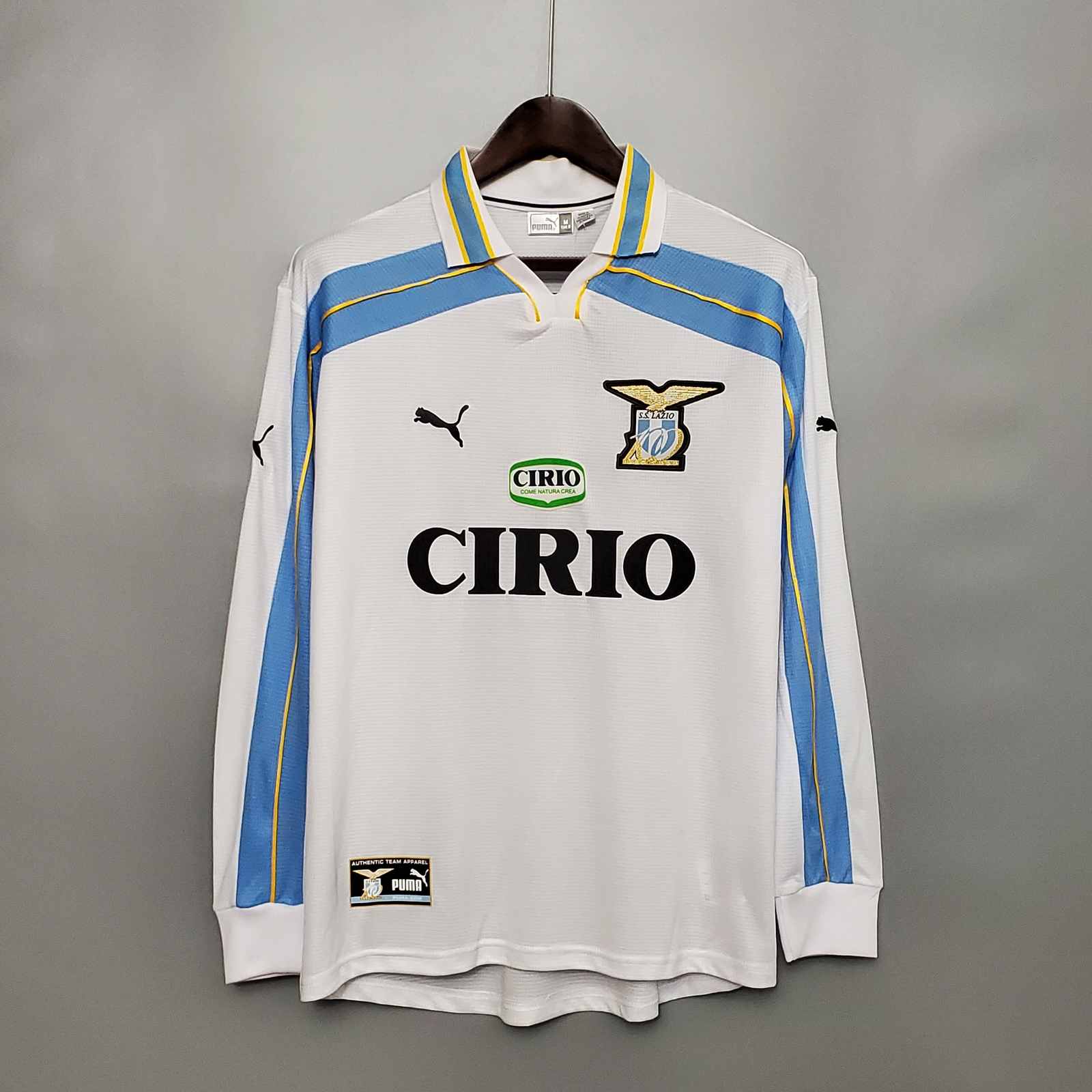 00 01 Lazio away long sleeve retro 00 01 拉齐奥 客场 长袖 复古Ｓ-2Xl
