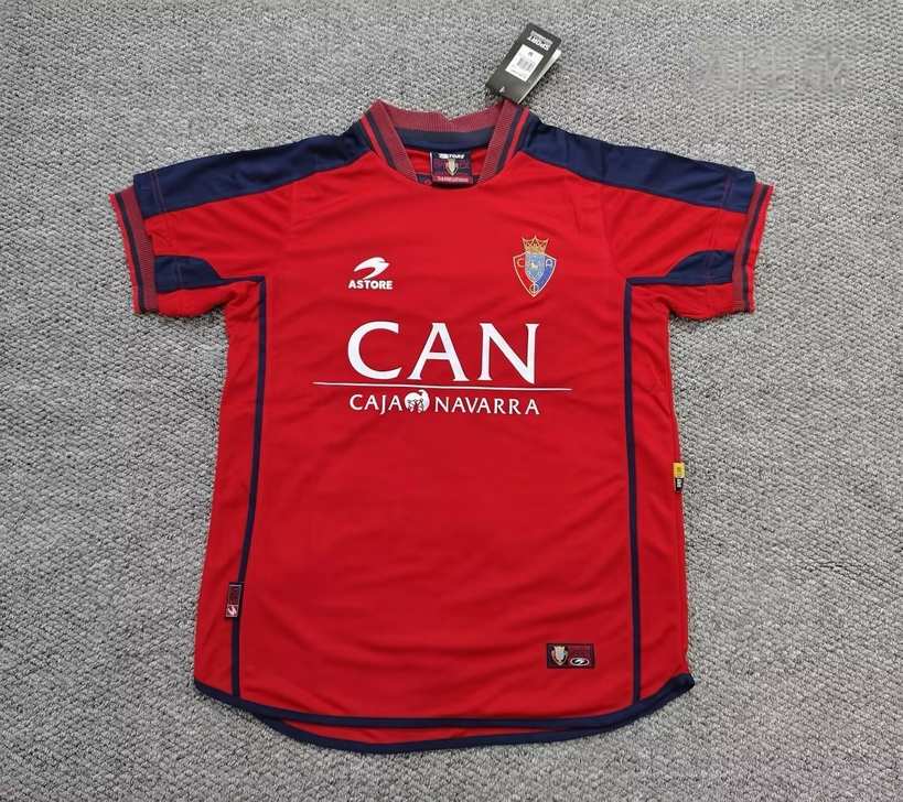 00 01 Osasuna home retro S-4XL 00 01 奥萨苏纳 主场 复古 S-4XL