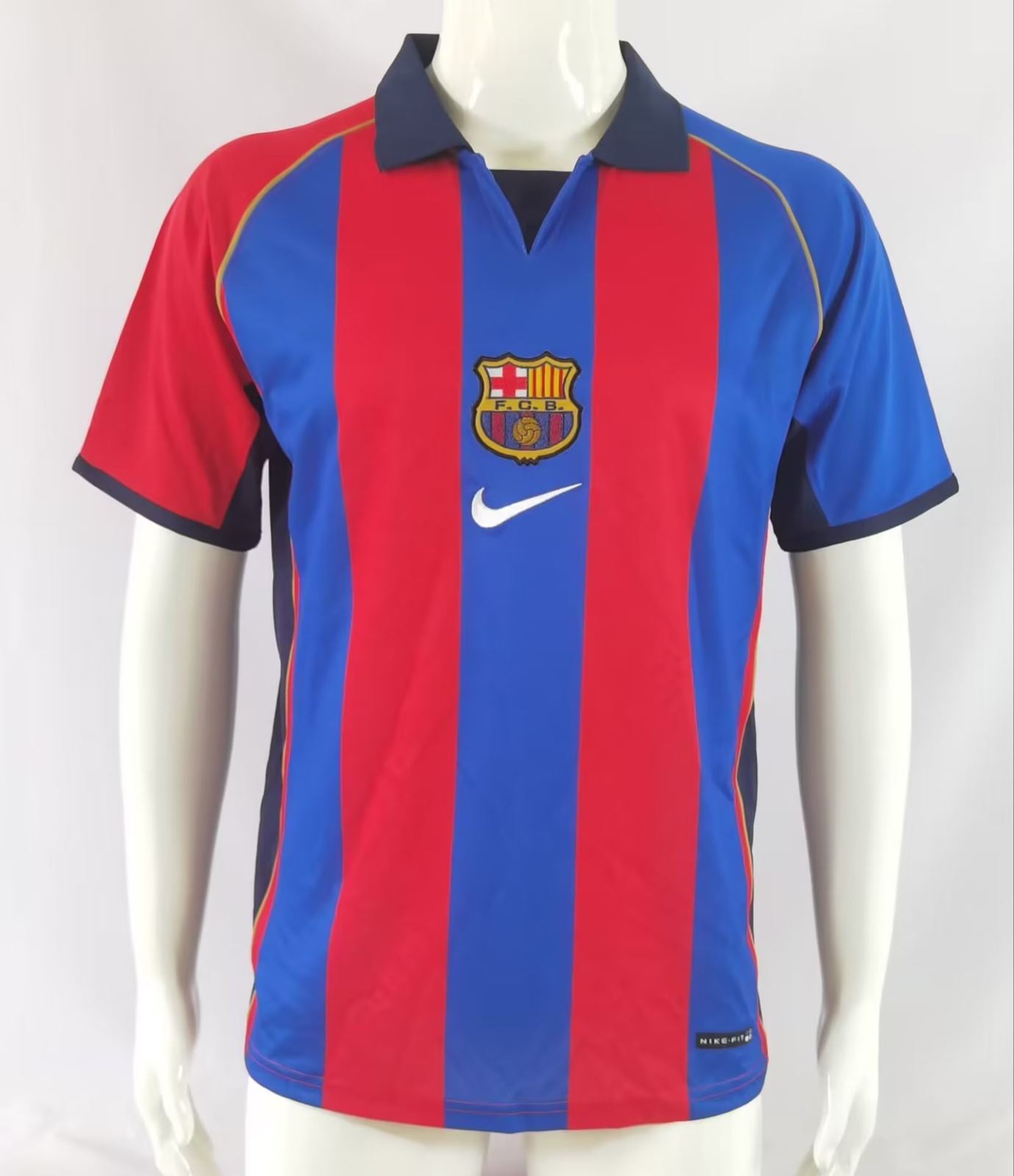 01 02 Barcelona home retro 01 02 巴萨 主场 复古