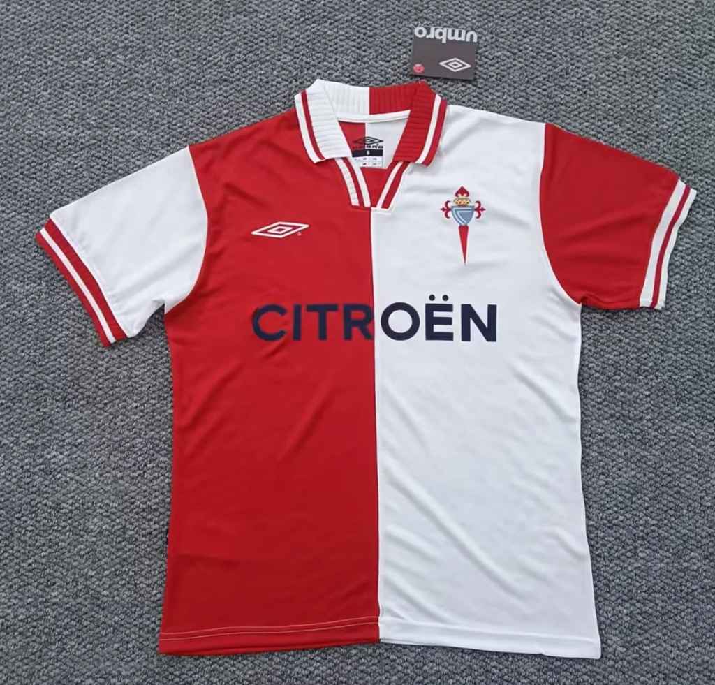 01 02 Celta away retro size S-2XL 01 02 塞阿拉 客场