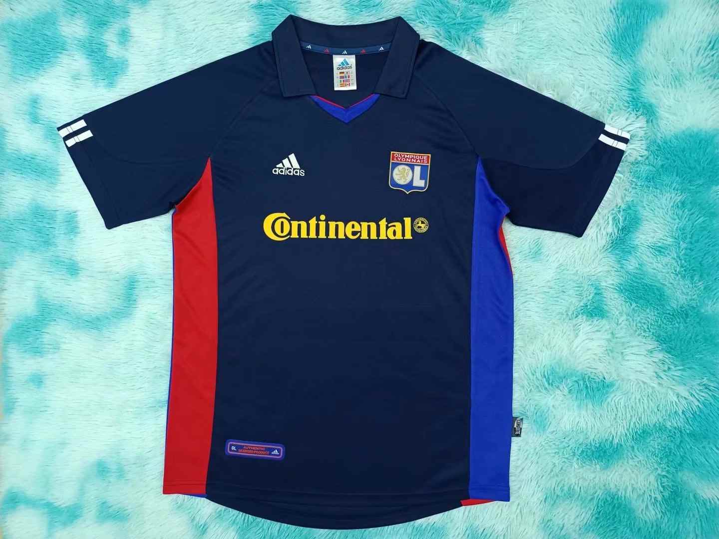 01 02 Lyon away retro 01 02 里昂 客场 复古 S~XXL
