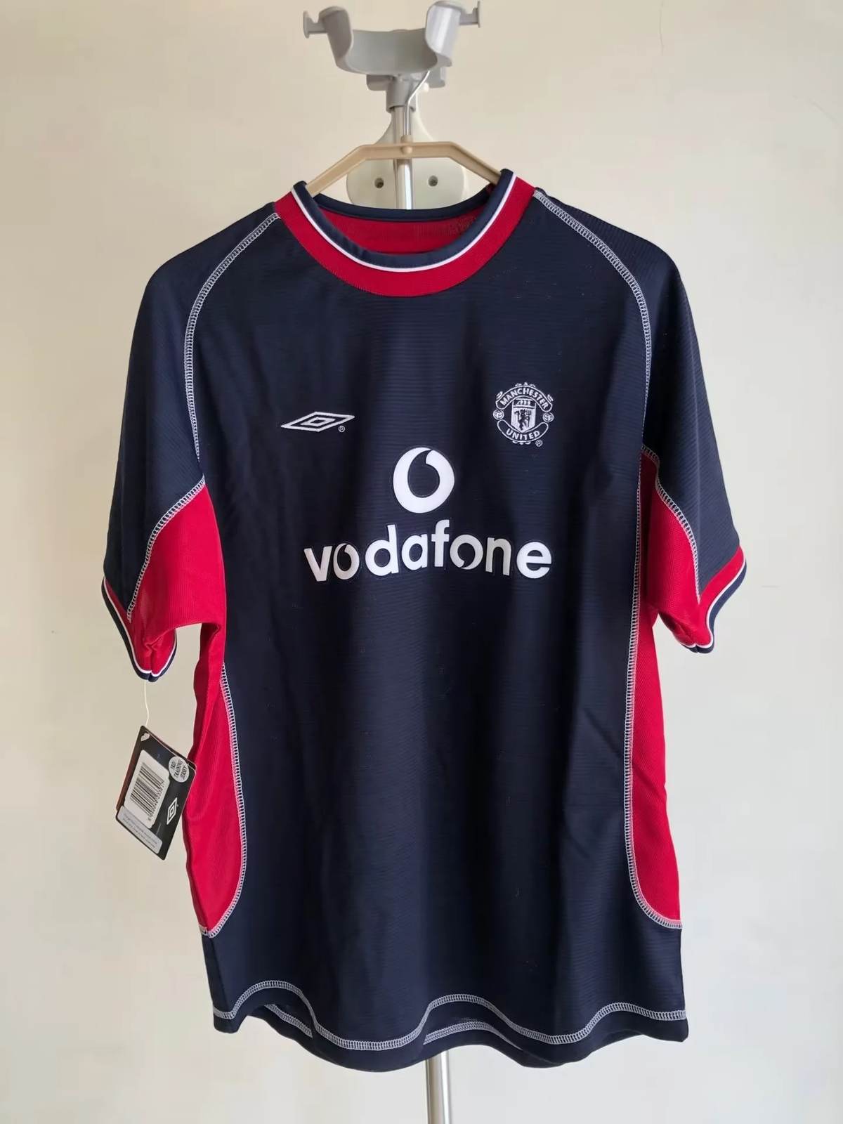 01 02 Man united third away retro S-XXL 01 02 曼联 二客