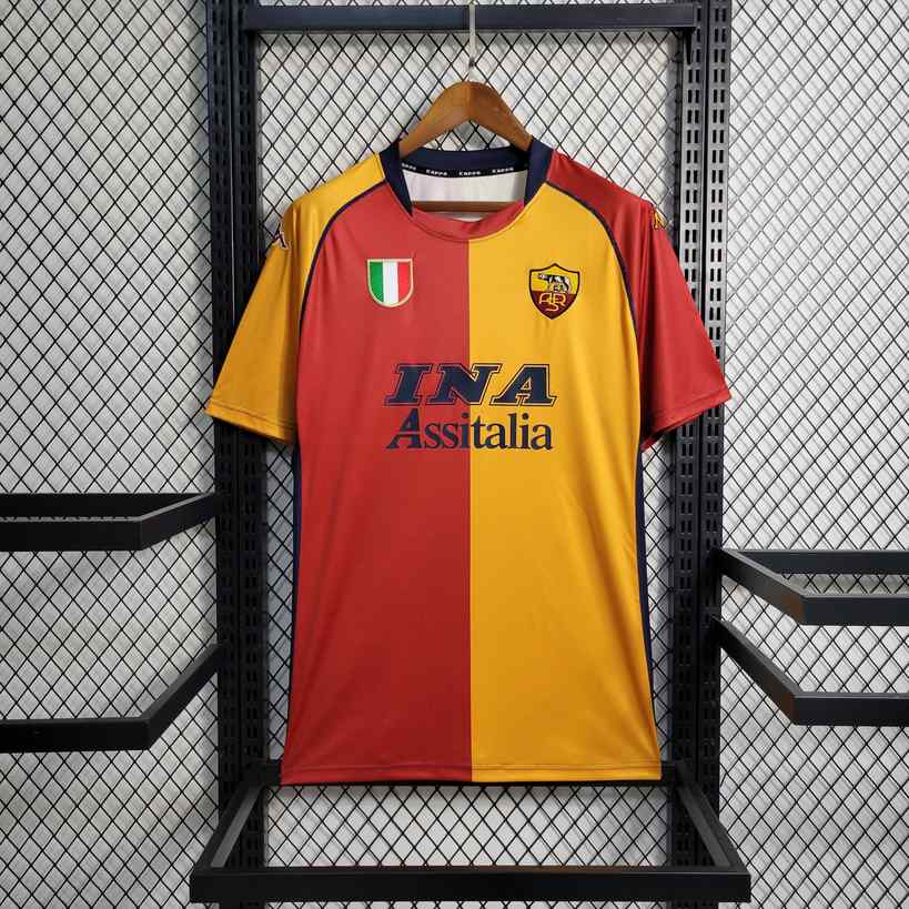 01 02 Roma home retro 01 02 罗马 主场 复古 S-2XL