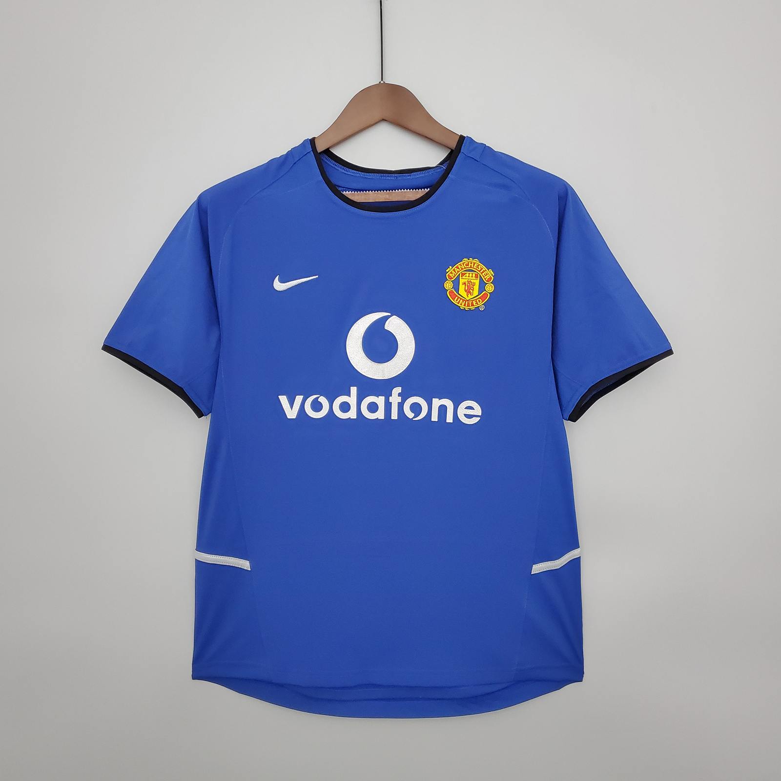 02 03 Man united away retro shirt blue S-XL 02 曼联 客场 复古衬衫 蓝色