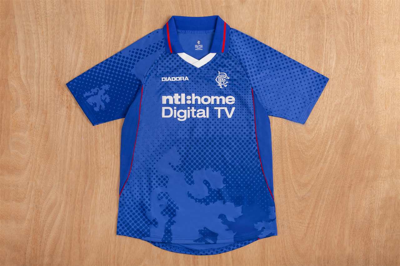 02 03 Rangers home retro 02 03 流浪者 主场 复古 S-2XL