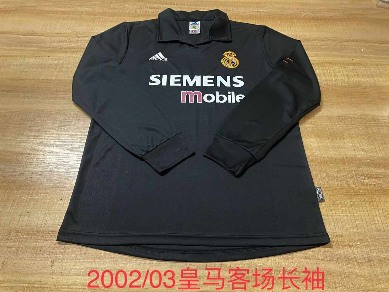 02 03 Real Madrid away long sleeves retro 02 03 皇马 客场 长袖 复古