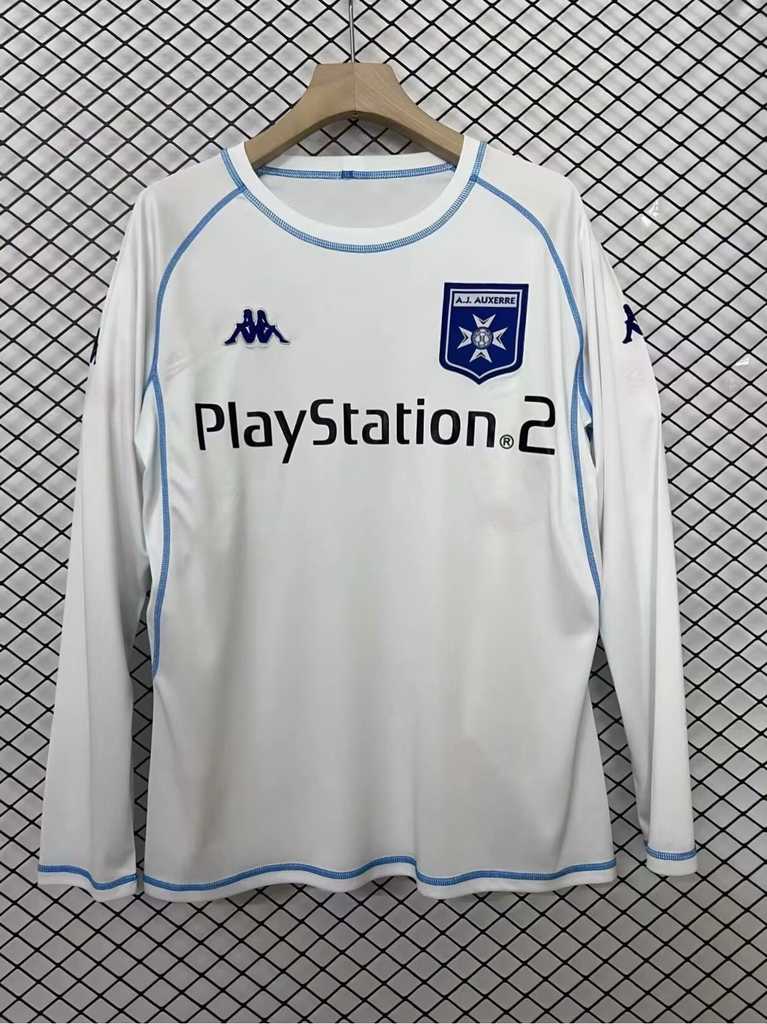 03 04 AJ Auxerre home long sleeve retro 03 04 欧塞尔 主场 长袖 复古