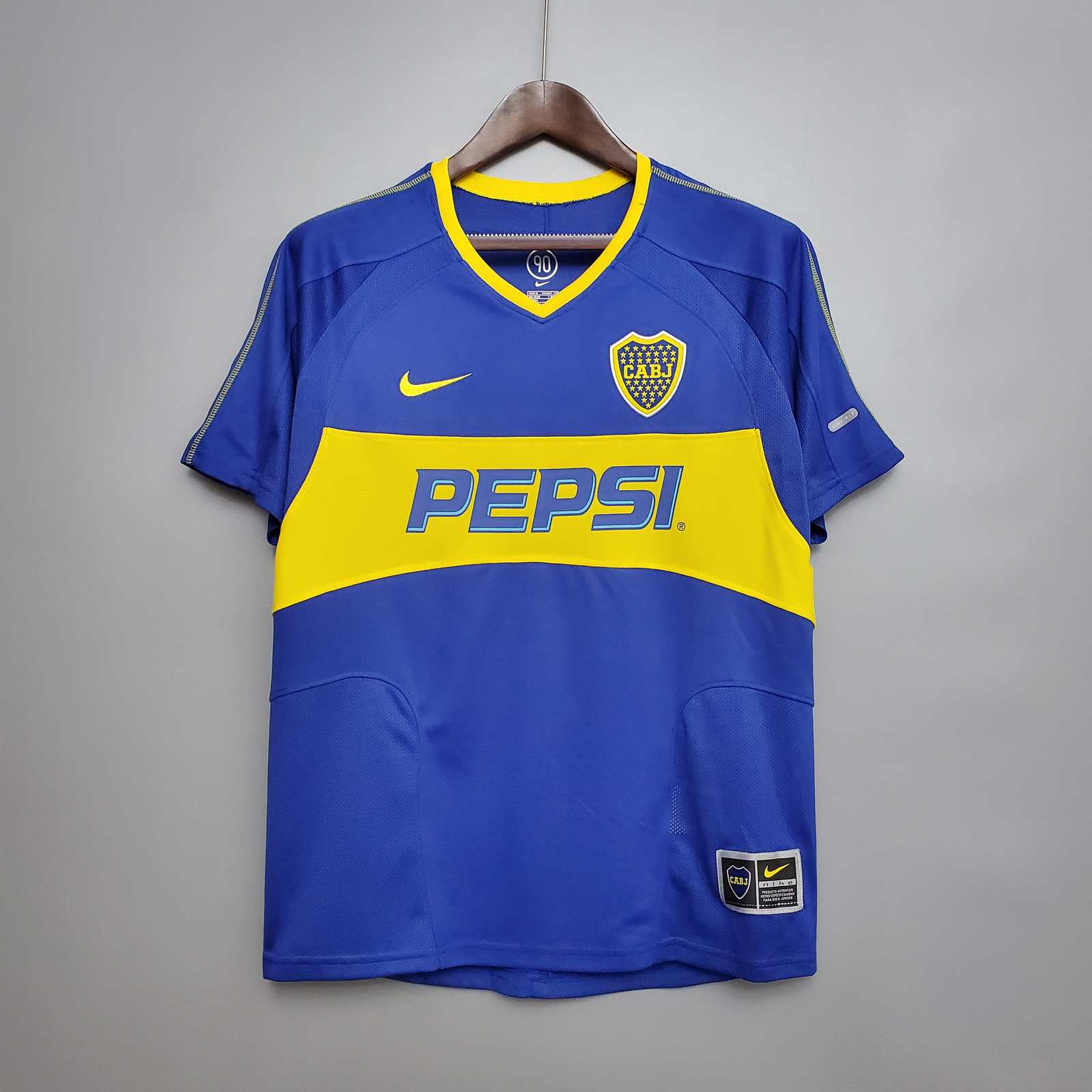 03 04 Boca Youth Home Retro S-2XL 03 04 博卡青年 主场 短袖 复古