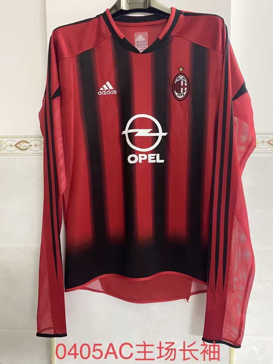 04 05 AC Milan Home Long Sleeve Retro S-2XL 04 05 AC米兰 主场 长袖 复古 S-2XL