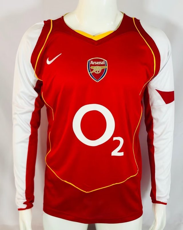 04 05 Arsenal home long sleeves retro 04 05 阿森纳 主场 长袖 复古 S-XXL