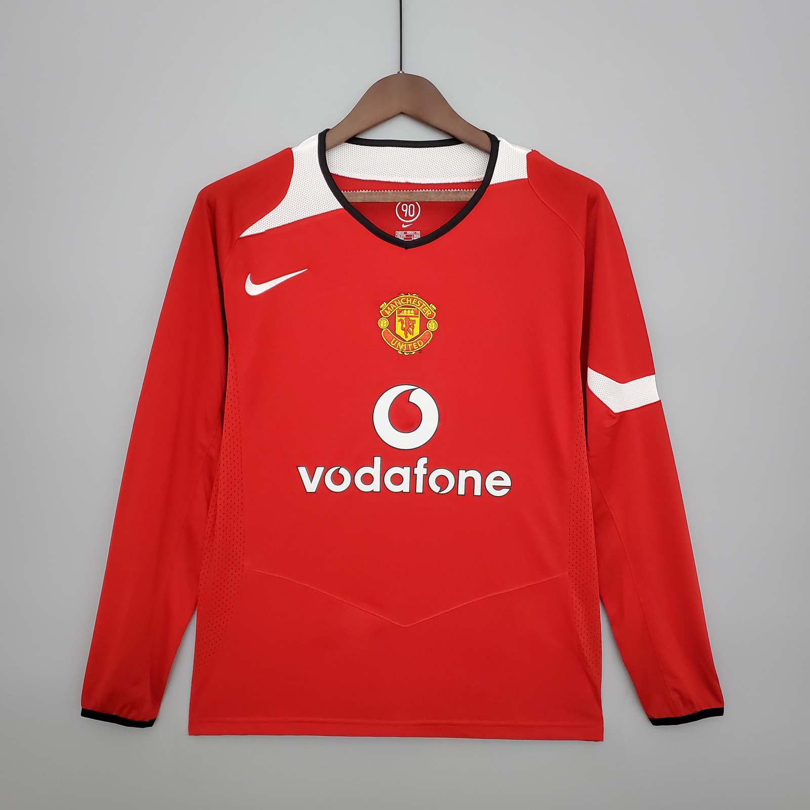 04 06 Man united home retro long sleeve S-XXL 04 06 曼联 主场 长袖