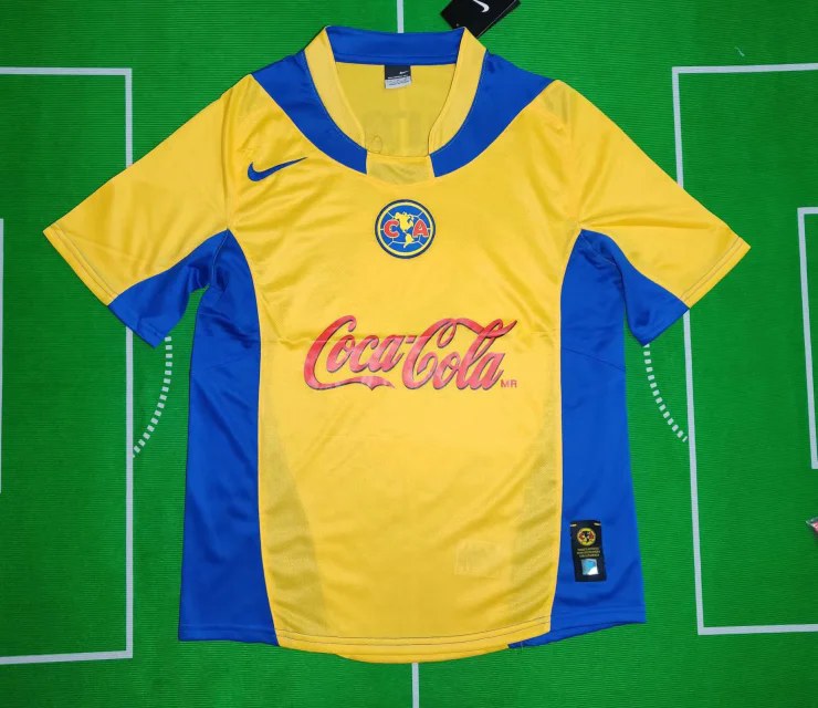 04 CA Americas home yellow Retro size S-2XL 04 美洲 主场