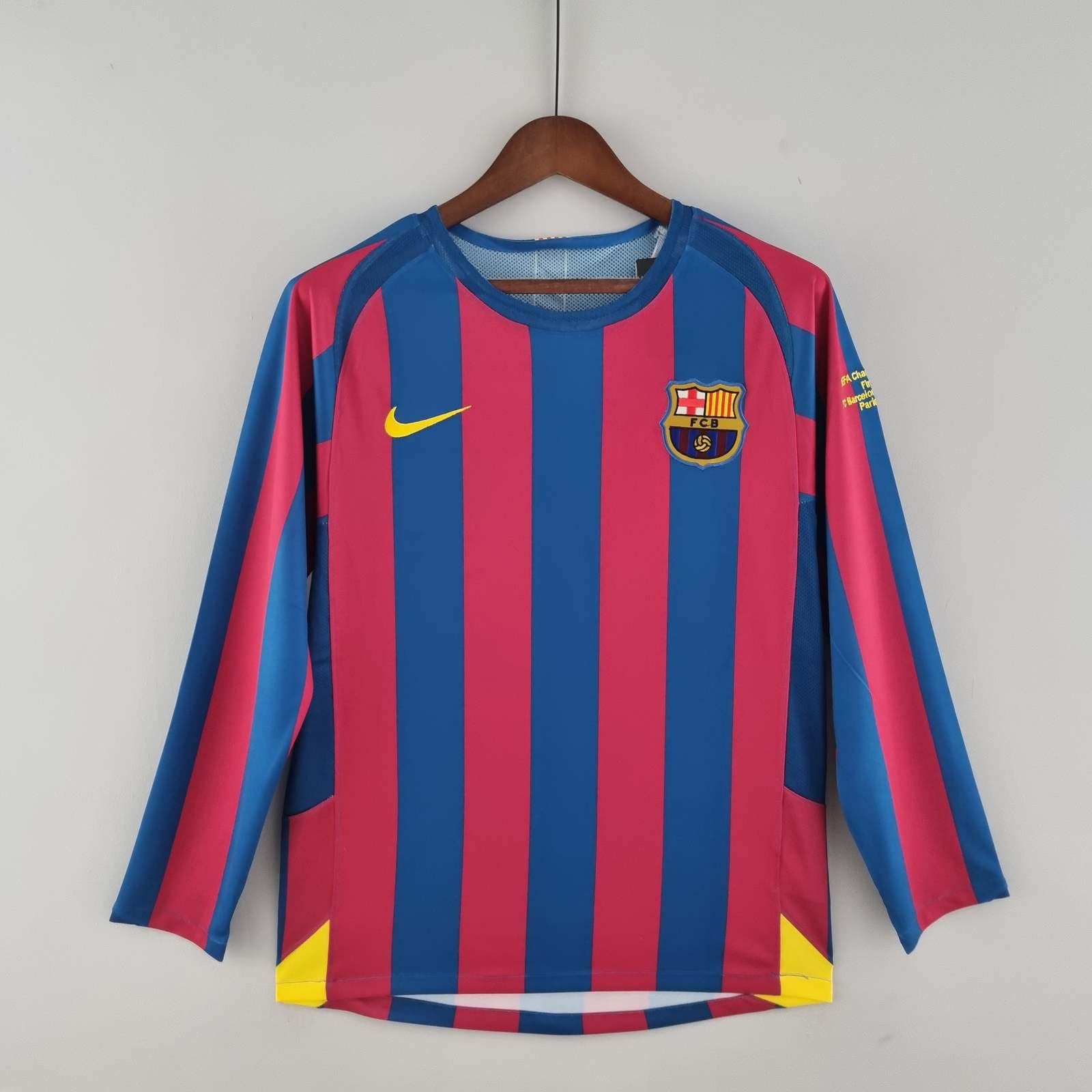 05 06 Barcelona home long sleeve retro S-XXL 05 06 巴萨 主场 长袖