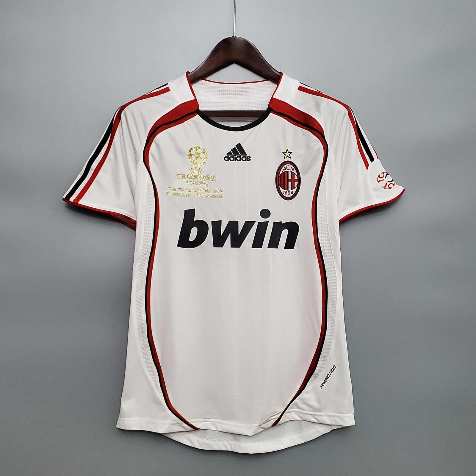 06 07 AC AWAY S-XXL S-2XL 06 07 AC米兰 客场 白色 复古 短袖 S-2XL