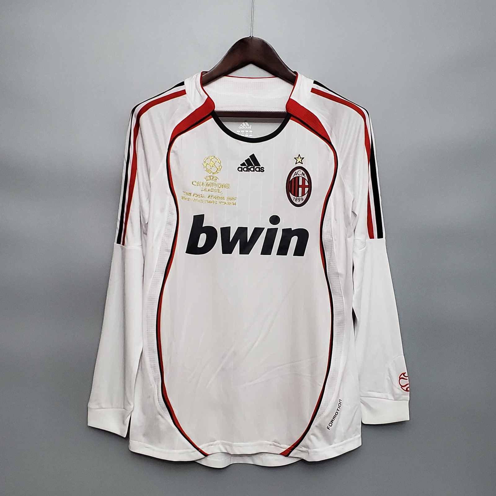 06 07 AC Retro Long Sleeve AWAY S-XXL 06 07 AC 客场 长袖