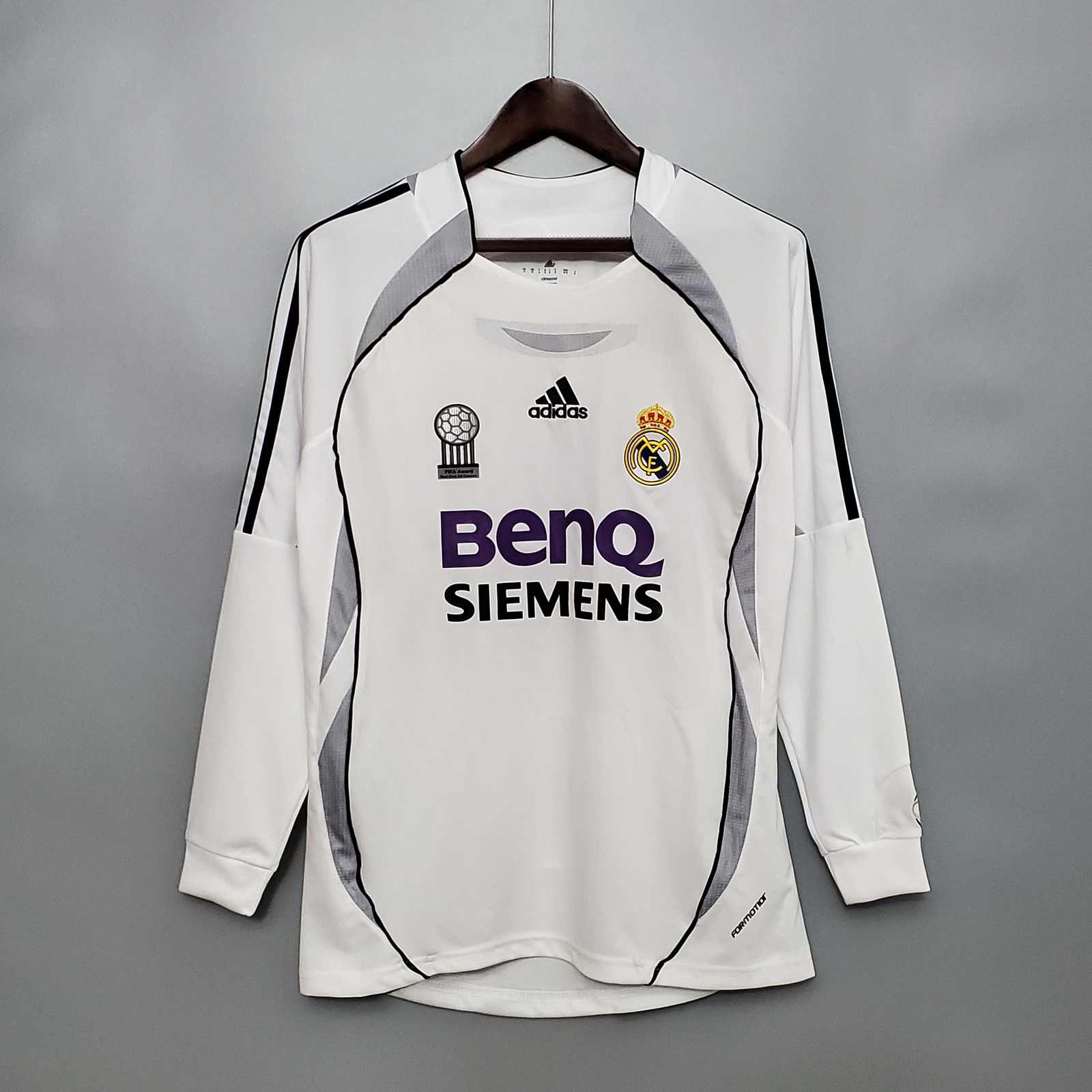 06 07 Real Madrid home long sleeves retro 皇马 主场 长袖 复古