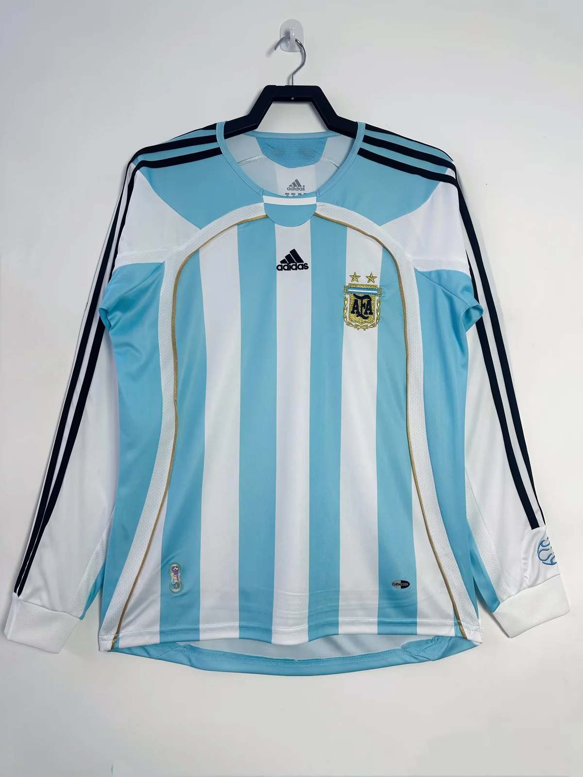 06 Argentina home long sleeves Retro size S-2XL 06 阿根廷 主场 长袖