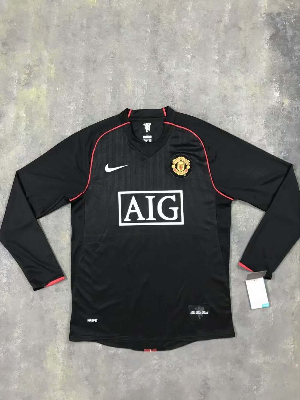 07 08 Man United third long sleeve retro 曼联 2客场 长袖 复古 S-XXL