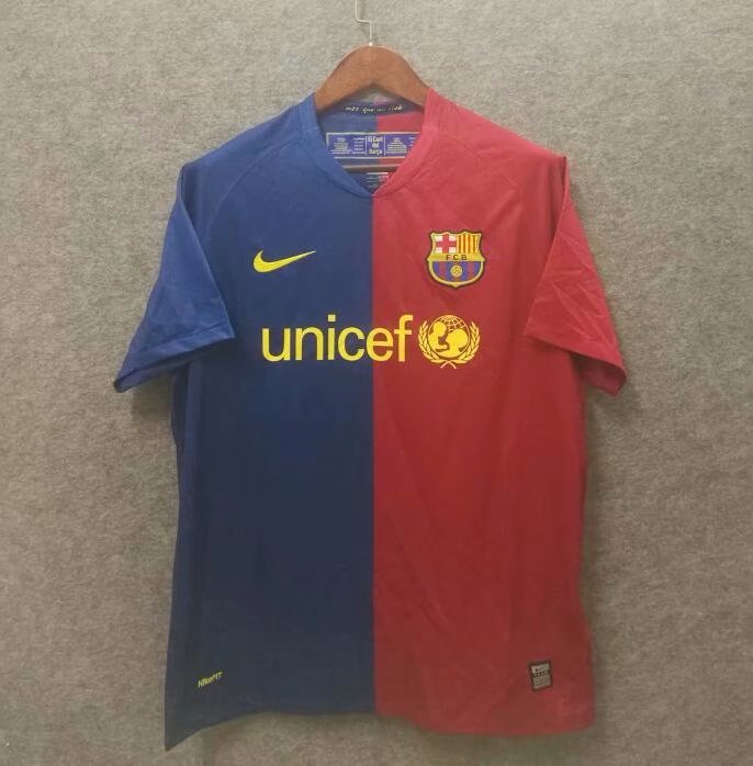 08 09 Barcelona Home League version Retro 08 09 巴萨 主场 联赛版本 复古