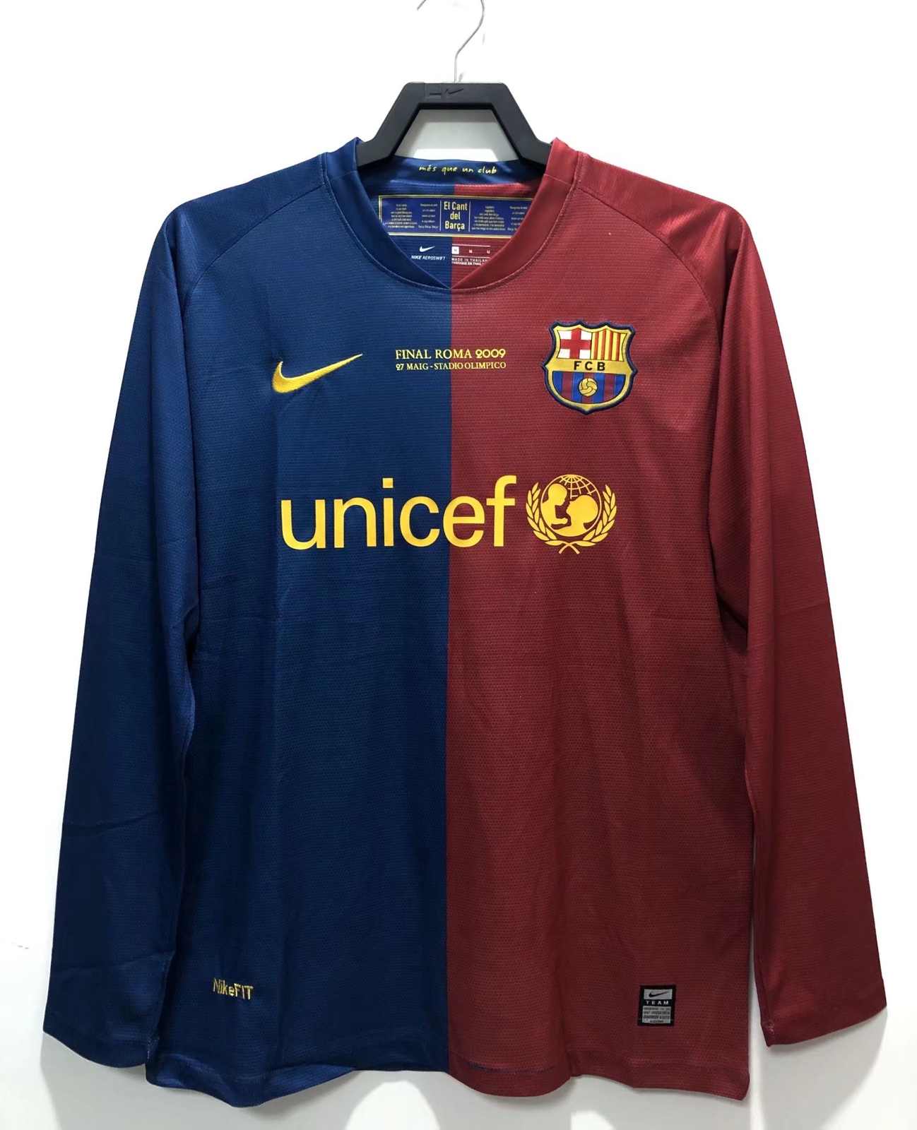 08 09 Barcelona home long sleeve retro euro champions 08 09 巴萨 主场 长袖 欧冠版S-XXL