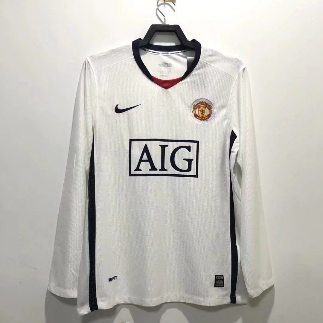 08 09 Man United away long sleeve league version 08 09 曼联 客场 长袖 联赛版