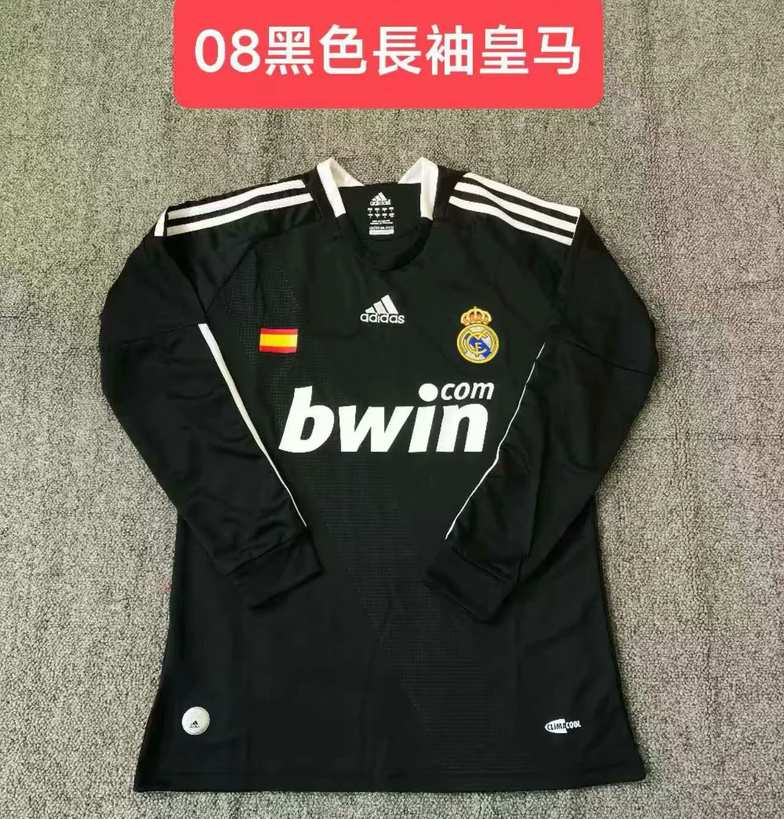 08 09 Real Madrid Third away long sleeves retro S-XXL 08 09 皇马 二客 长袖