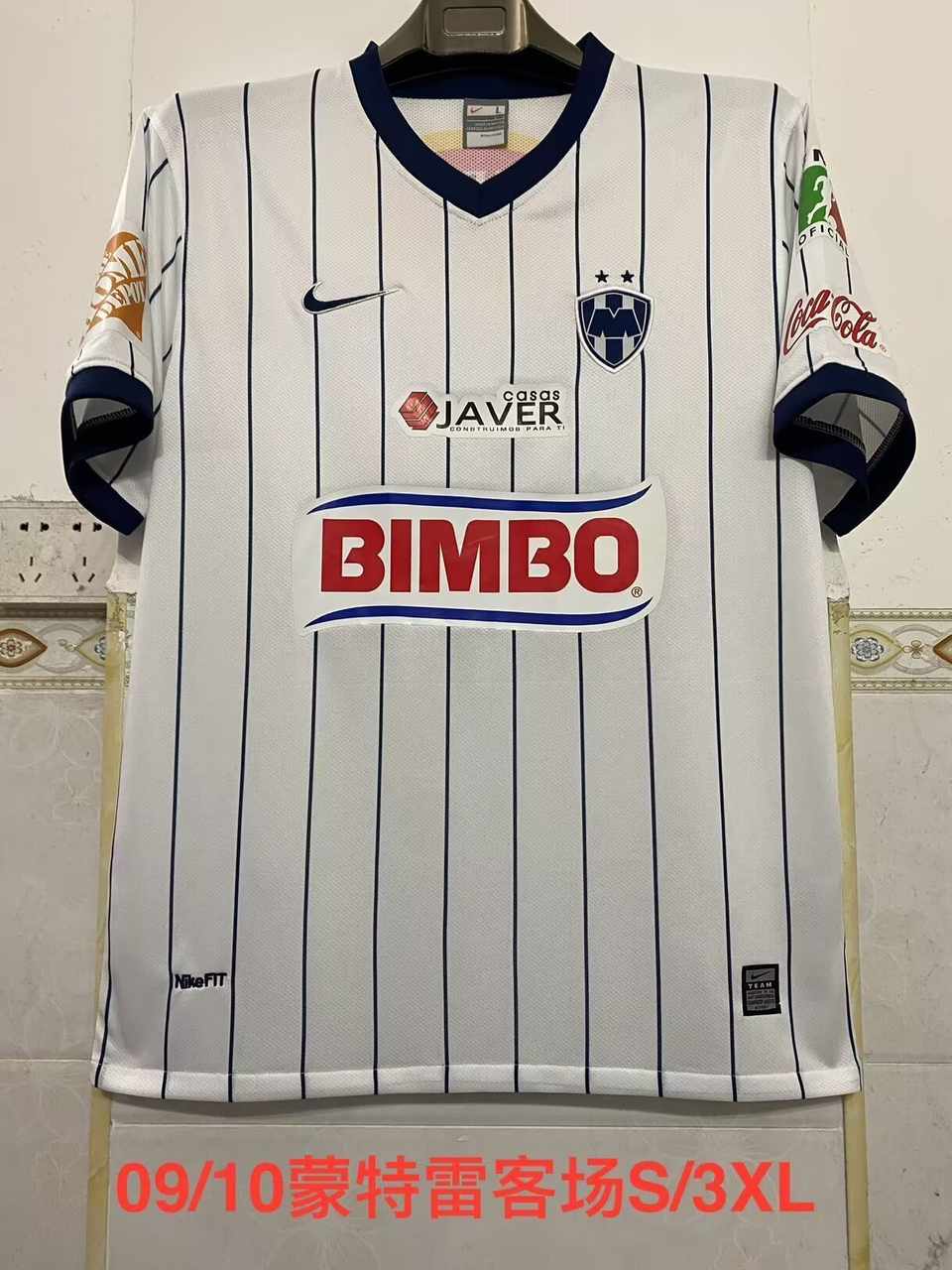 09 10 Monterrey Away Retro S-3XL 09 10 蒙特雷 客场 复古 S-3XL