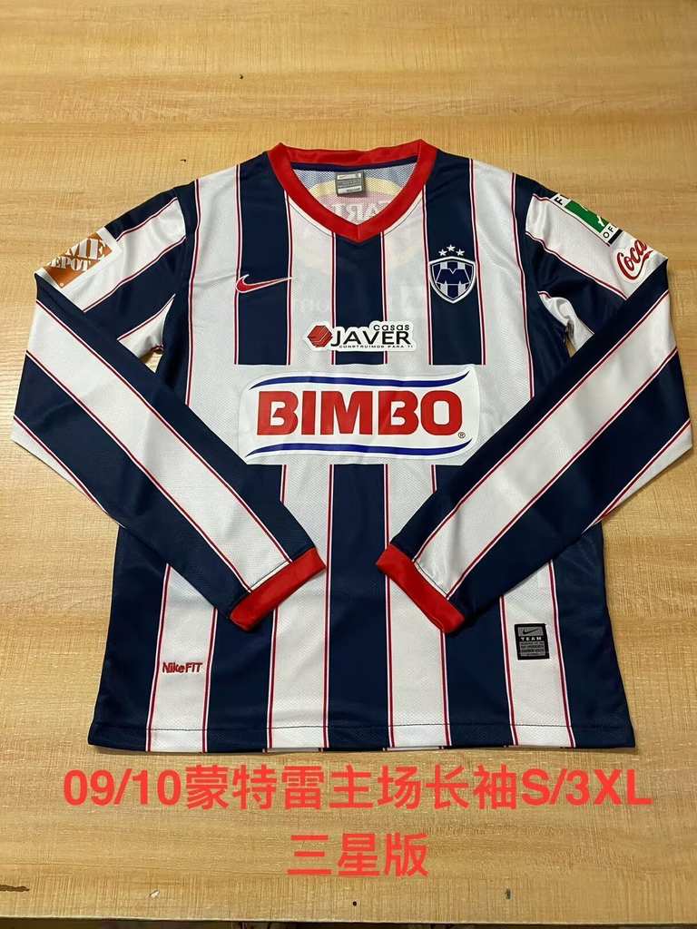 09 10 Monterrey Home Long Sleeve Vintage S-3XL 09 10 蒙特雷 主场 长袖 复古 S-3XL
