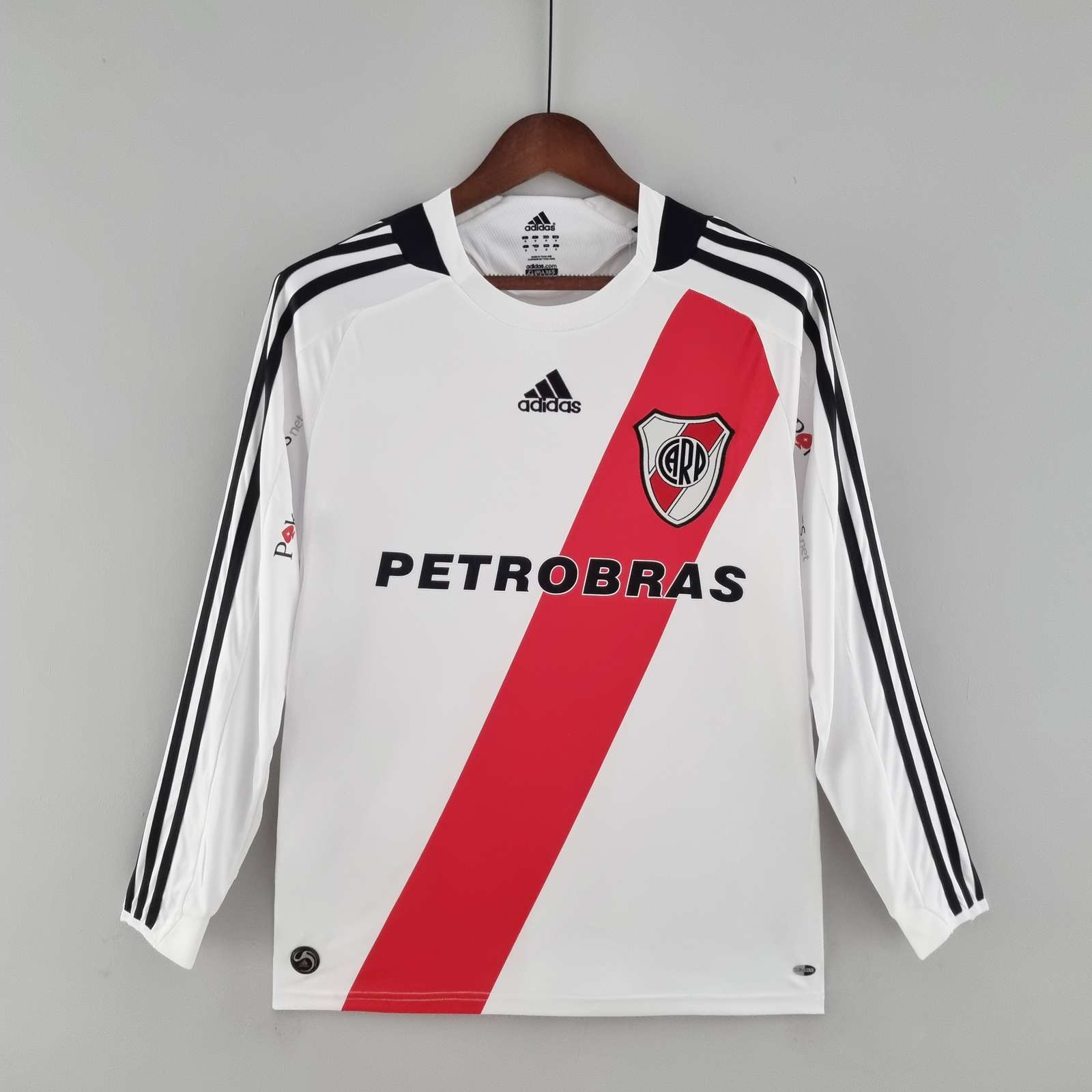 09 10 River Plate long sleeve home retro S-XXL 09 10 河床 主场 长袖