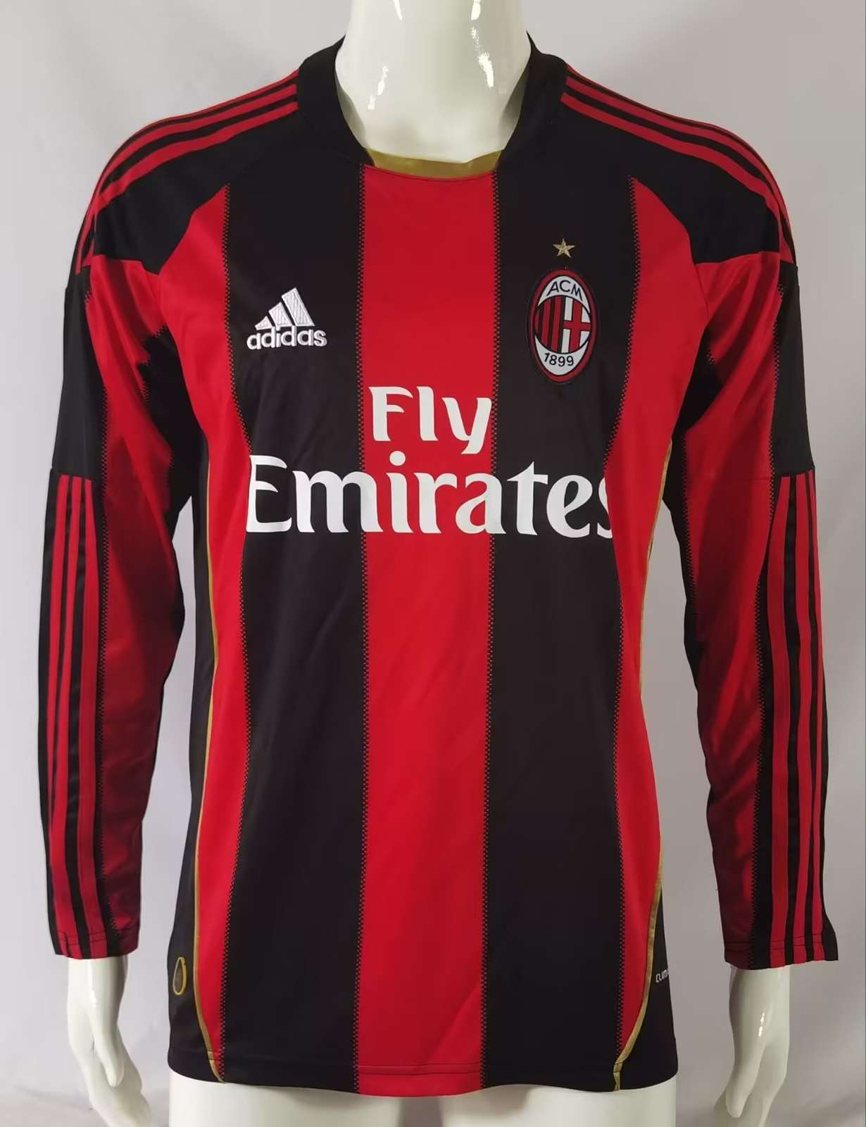 10 11 AC Milan Home Long Sleeve Vintage S~XXL 10 11 AC米兰 主场 长袖 复古 S~XXL