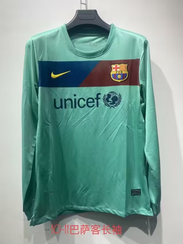 10 11 Barcelona Away Long Sleeve Vintage S-XXL 10 11 巴萨 客场 长袖 复古 S-XXL