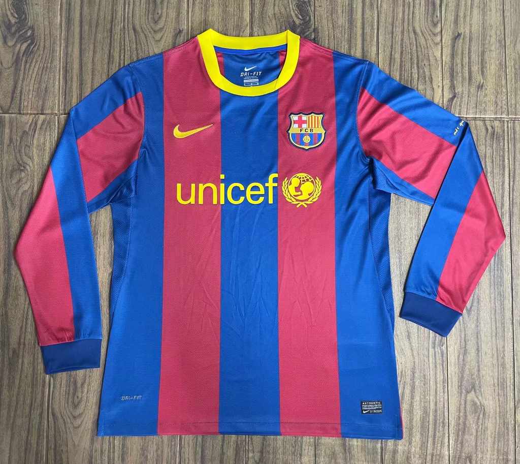 10 11 Barcelona Home Long Sleeves retro 10 11 巴萨 主场 长袖
