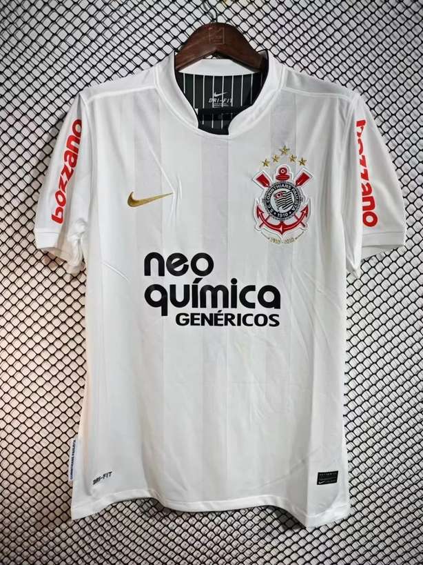 10 11 Corinthians home Retro size S-2XL 10 11 科林蒂安 主场