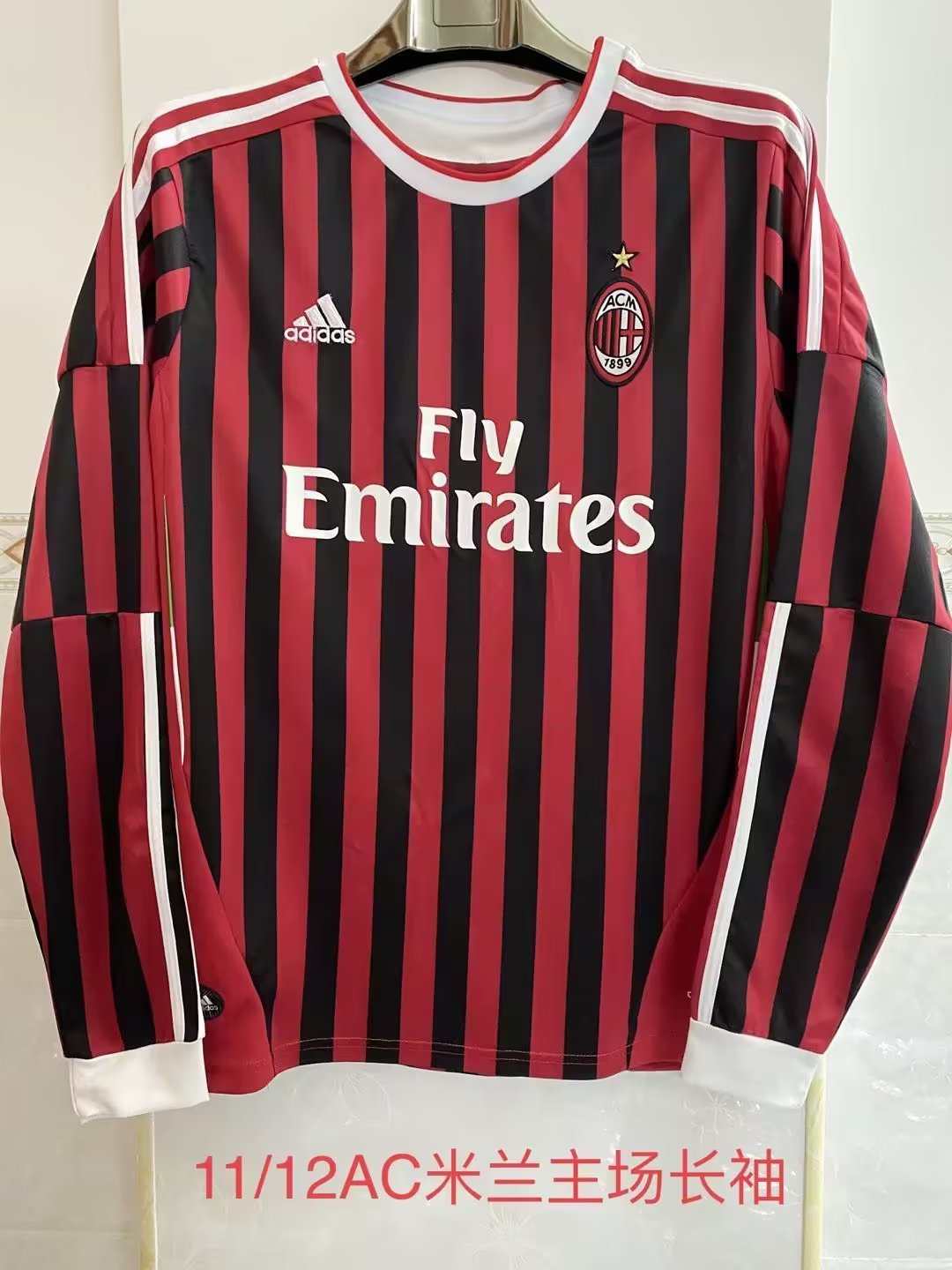 11 12 AC Milan home long sleeve retro 11 12 AC米兰 主场 长袖 复古