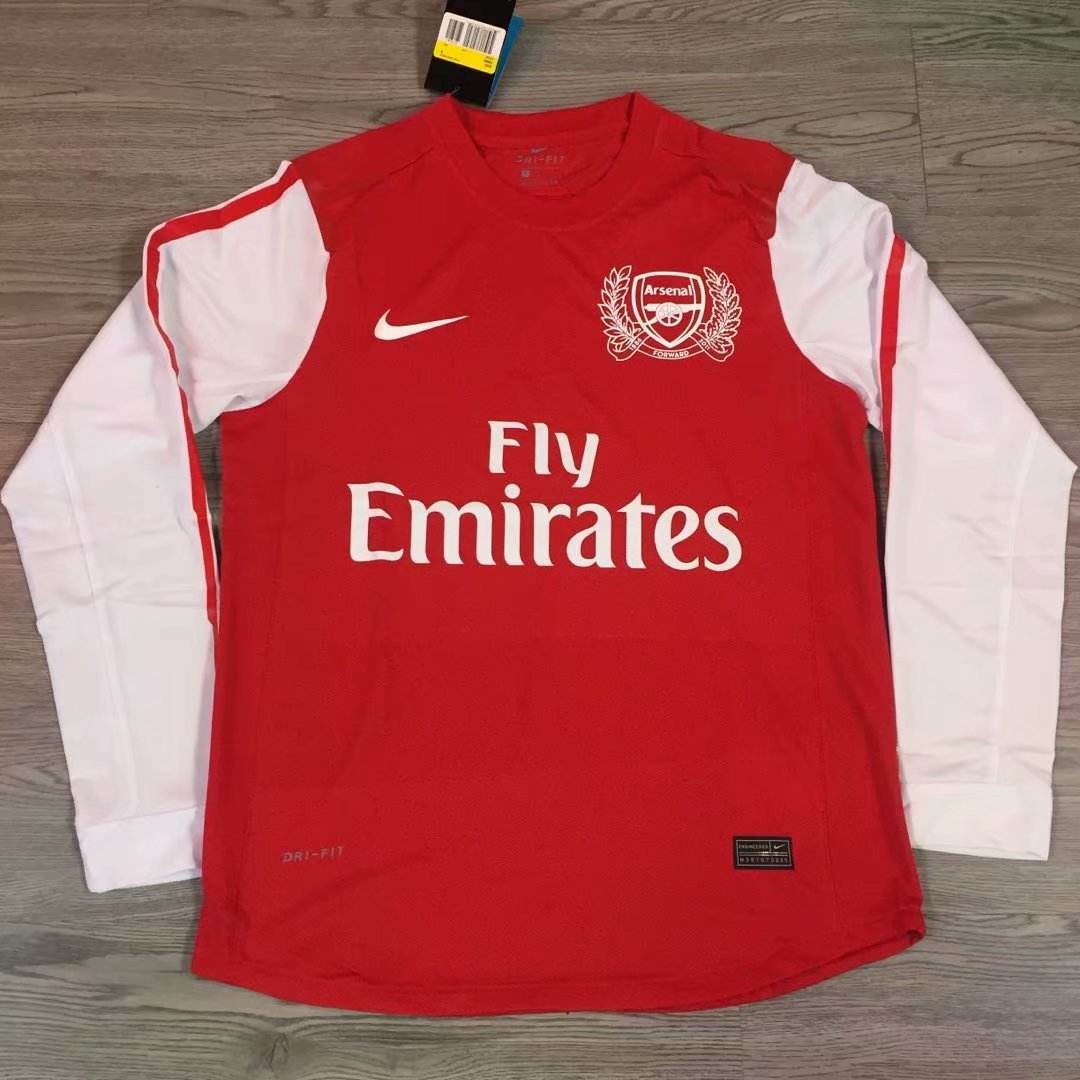 11 12 Arsenal Home Stadium 125th Anniversary Long Sleeve Retro Player 11 12 阿森纳