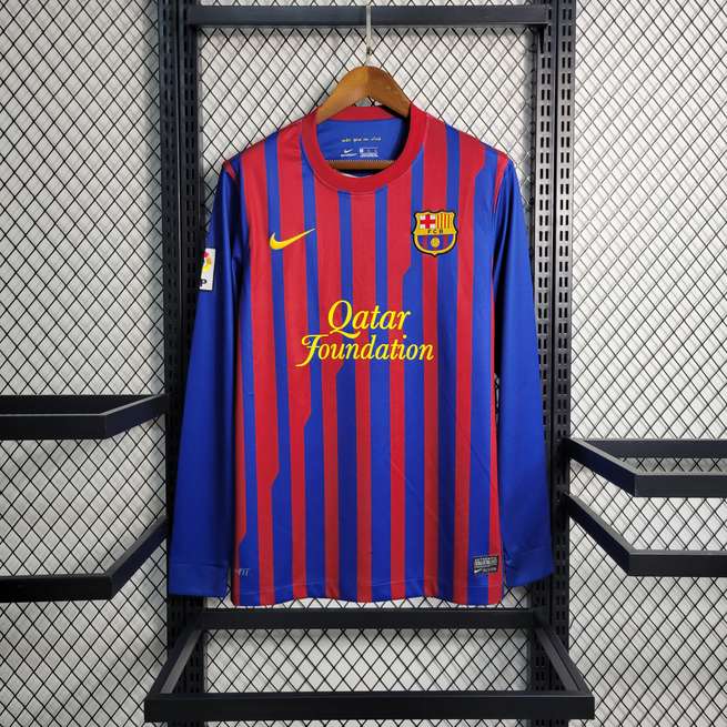 11 12 Barcelona Home long sleeve Size S-XXL 11 12 巴萨 主场 长袖