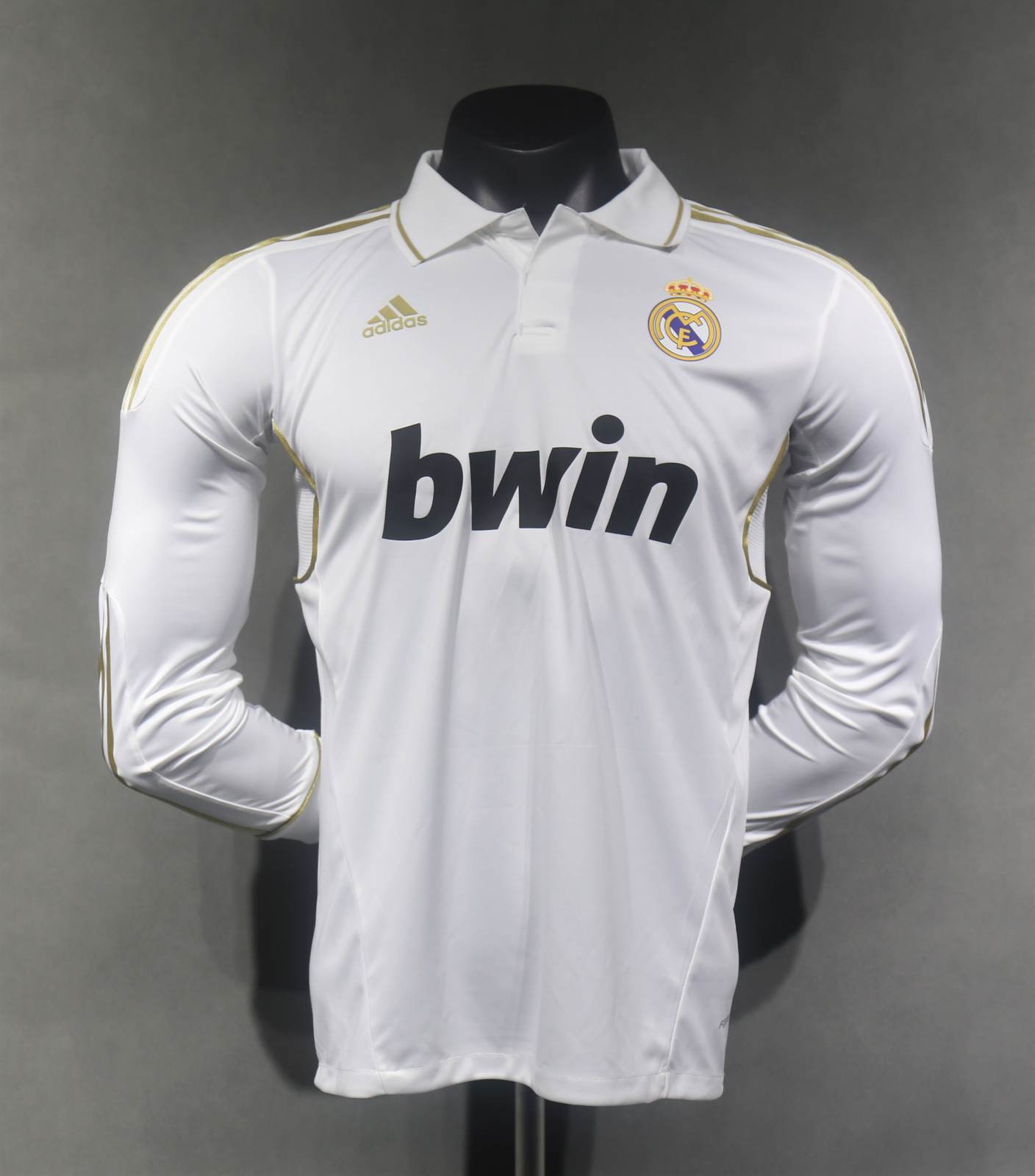 11 12 Real Madrid home long sleeves retro player version size S-3XL 11 12 皇马 主场