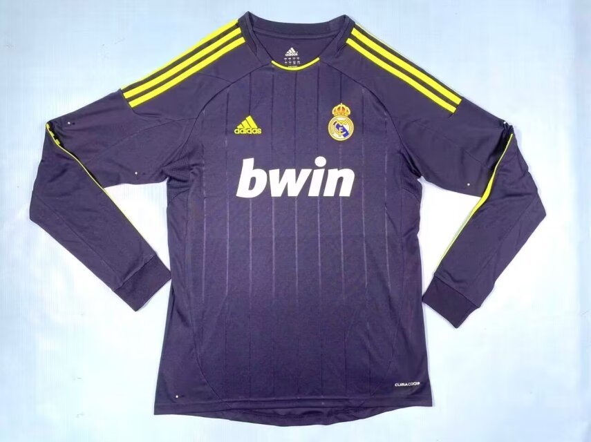 11 12 Real Madrid third away long sleeved retro 11 12 皇马 二客 长袖 复古